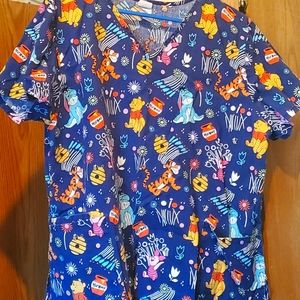 Plus size scrub top